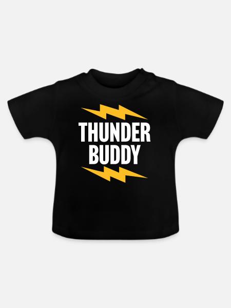 Donnerkumpel - Baby Bio-T-Shirt mit Rundhals - Schwarz