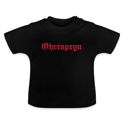 ohrenpeyn schrift - Baby Bio-T-Shirt mit Rundhals