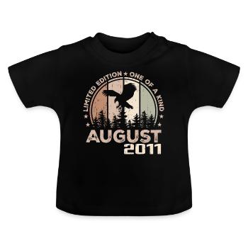 Incomparable depuis août 2011, 13e Anniversaire - T-shirt bio col rond Bébé - noir - Devant
