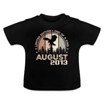 Incomparable depuis août 2013, 11e Anniversaire - T-shirt bio col rond Bébé - noir - Devant