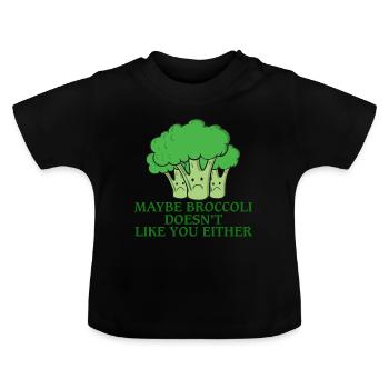 légume - T-shirt bio col rond Bébé - noir - Devant