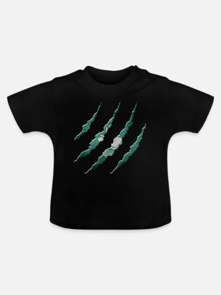 Macau - Baby Bio-T-Shirt mit Rundhals - Schwarz