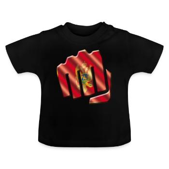 Montenegro - Baby Organic T-Shirt with Round Neck - black - Front