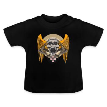 Gothic - Baby Bio-T-Shirt mit Rundhals - Schwarz - Vorne