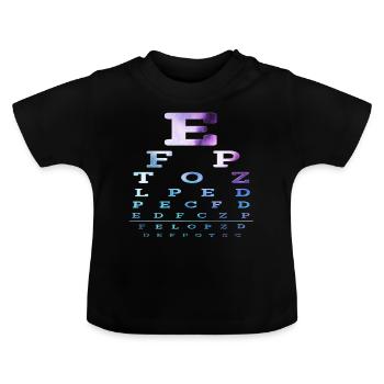 Test de la voya - T-shirt bio col rond Bébé - noir - Devant