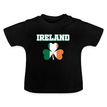 Irlande - T-shirt bio col rond Bébé - noir - Devant