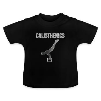Calisthenics - Street Workout - T-shirt bio col rond Bébé - noir - Devant