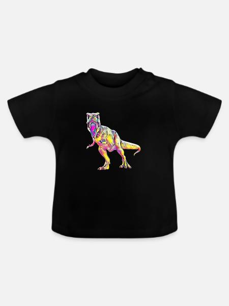 Tyrannosaurus Rex - Baby Bio-T-Shirt mit Rundhals - Schwarz