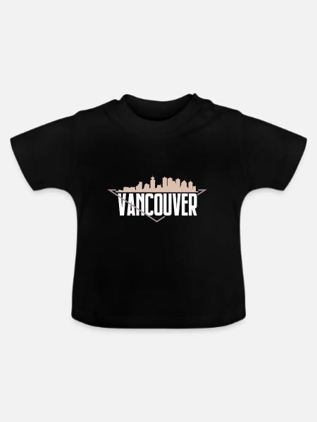 Vancouver - Baby Bio-T-Shirt mit Rundhals - Schwarz