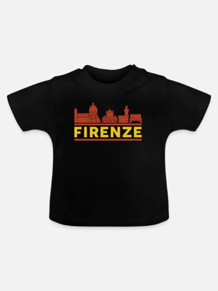 Florenz - Baby Bio-T-Shirt mit Rundhals - Schwarz