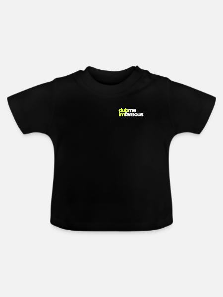 DUB ME I'M FAMOUS - Baby Bio-T-Shirt mit Rundhals - Schwarz