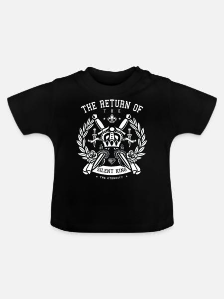Crown - Baby Bio-T-Shirt mit Rundhals - Schwarz