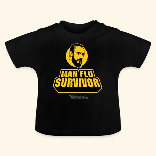 Man Flu Survivor Internet Meme - Baby Bio-T-Shirt mit Rundhals