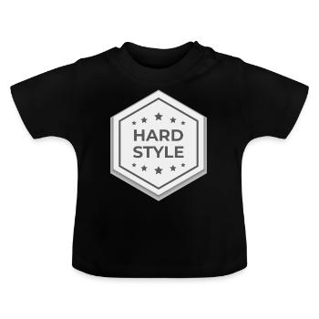 Hardstyle - Baby Bio-T-Shirt mit Rundhals - Schwarz - Vorne