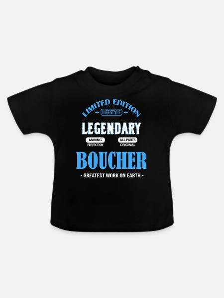 METZGER - Baby Bio-T-Shirt mit Rundhals - Schwarz