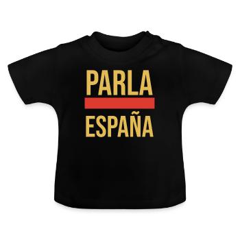 Parla Fischerhut - Baby Bio-T-Shirt mit Rundhals - Schwarz - Vorne