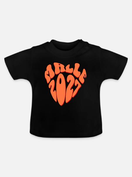 Malle 2027 - Baby Bio-T-Shirt mit Rundhals - Schwarz