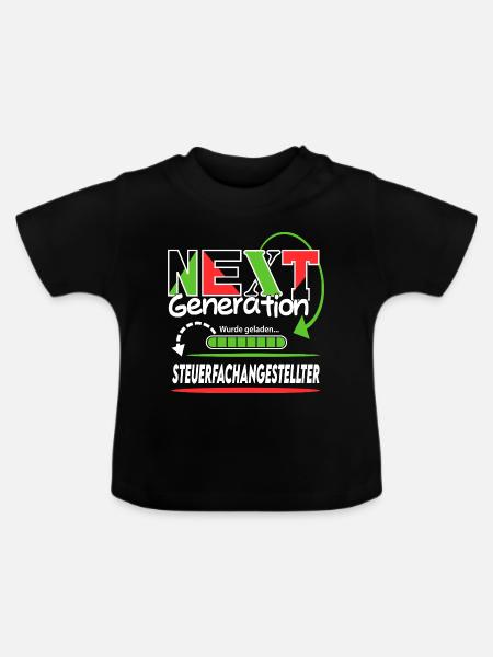 Steuerfachangestellter Next Generation Beruf Mann - Baby Bio-T-Shirt mit Rundhals - Schwarz