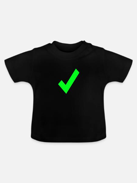 Haken - Baby Bio-T-Shirt mit Rundhals - Schwarz