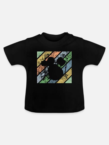 Drummer Design Drumkit - Baby Bio-T-Shirt mit Rundhals - Schwarz
