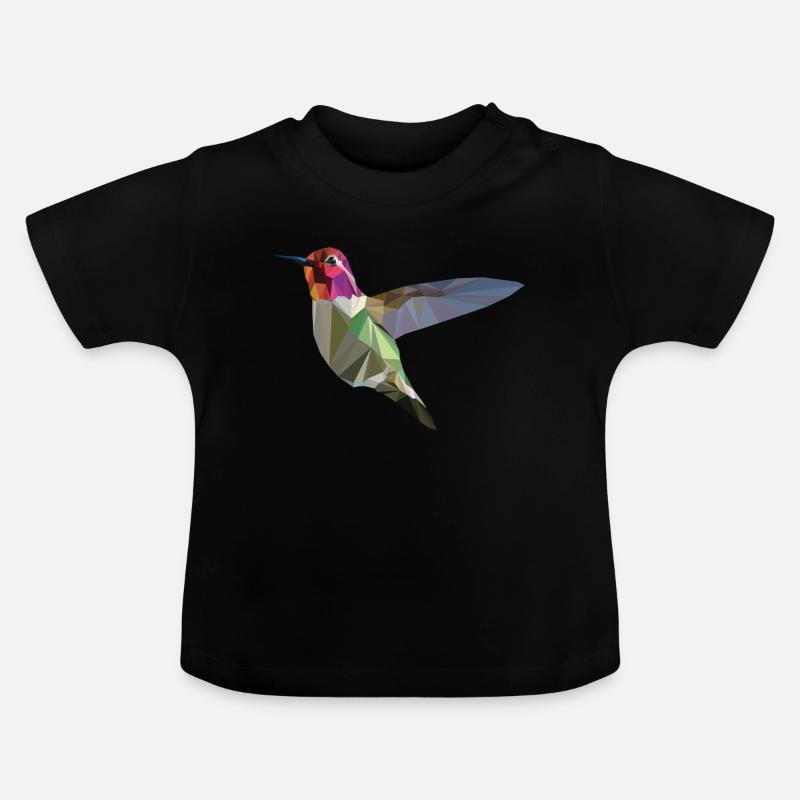 colibri - T-shirt bio col rond Bébé - noir