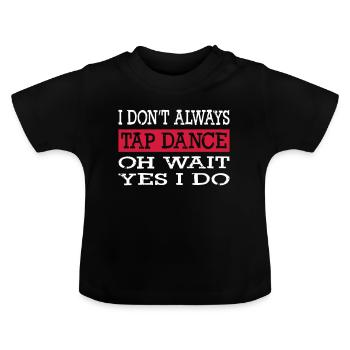 Tap Dance - T-shirt bio col rond Bébé - noir - Devant