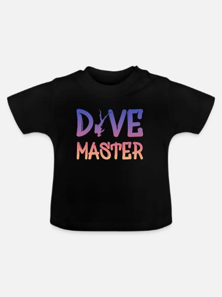 Dive Master - Baby Bio-T-Shirt mit Rundhals - Schwarz