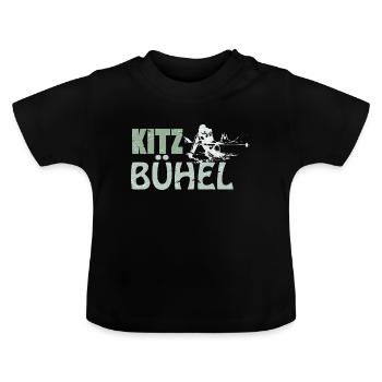 Kitzbühel Ski Resort Ski Holiday Skiing Gift - Baby Organic T-Shirt with Round Neck - black - Front