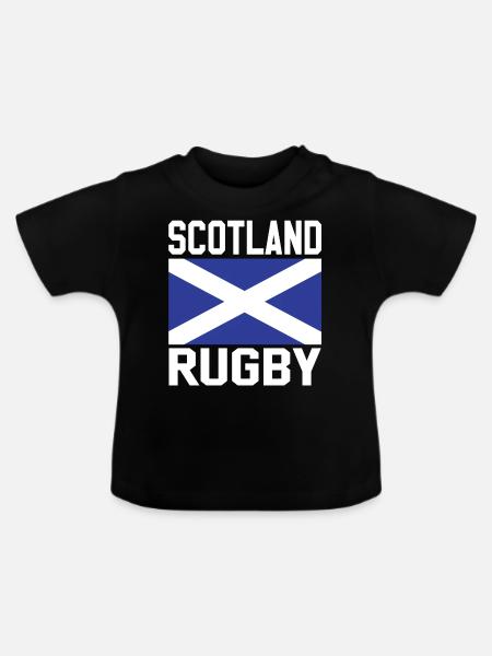 Rugby Ecosse - T-shirt bio col rond Bébé - noir