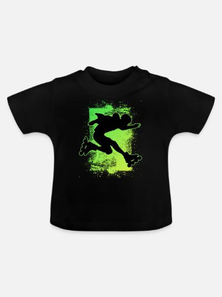 Rollerblades Rollerblades - Baby Bio-T-Shirt mit Rundhals - Schwarz