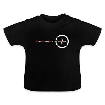 West Coast Swing Kompass WCS Geschenk Westie Tanz - Baby Bio-T-Shirt mit Rundhals - Schwarz - Vorne
