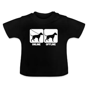 American Pitbull Terrier Pit Bull - T-shirt bio col rond Bébé - noir - Devant