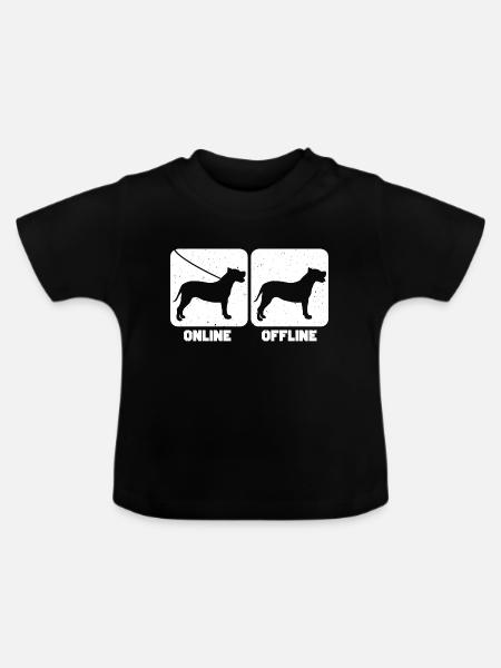 Alano Espanol - Baby Bio-T-Shirt mit Rundhals - Schwarz