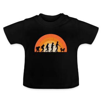 Alaskan Klee Kai - Baby Bio-T-Shirt mit Rundhals - Schwarz - Vorne