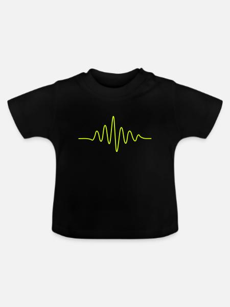pulse - Baby Bio-T-Shirt mit Rundhals - Schwarz
