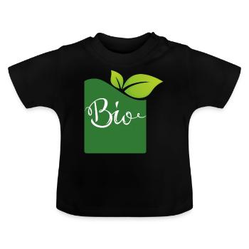 bio - T-shirt bio col rond Bébé - noir - Devant
