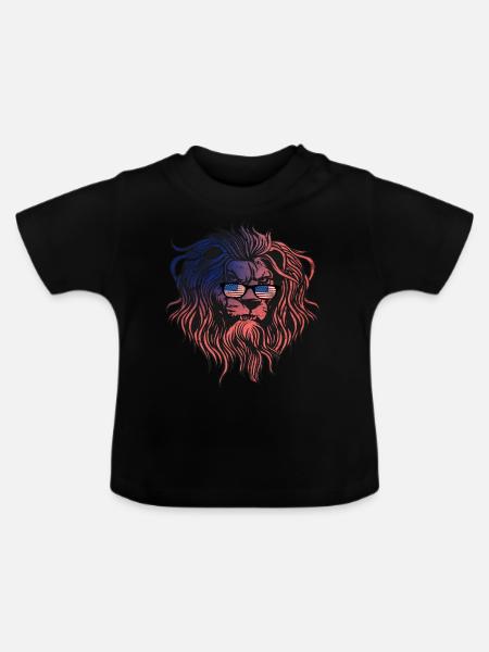 USA - Baby Bio-T-Shirt mit Rundhals - Schwarz