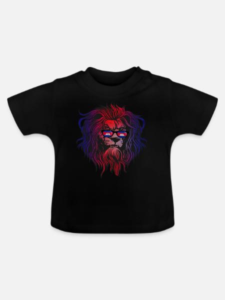 Kambodscha - Baby Bio-T-Shirt mit Rundhals - Schwarz