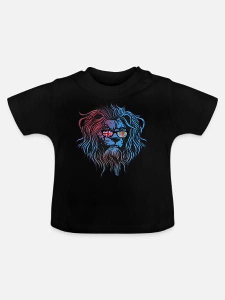 Fidschi - Baby Bio-T-Shirt mit Rundhals - Schwarz