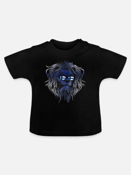 Finnland - Baby Bio-T-Shirt mit Rundhals - Schwarz