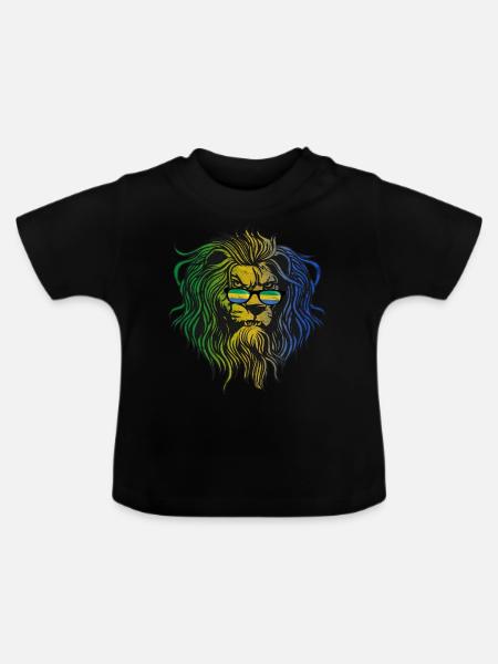 Gabun - Baby Bio-T-Shirt mit Rundhals - Schwarz