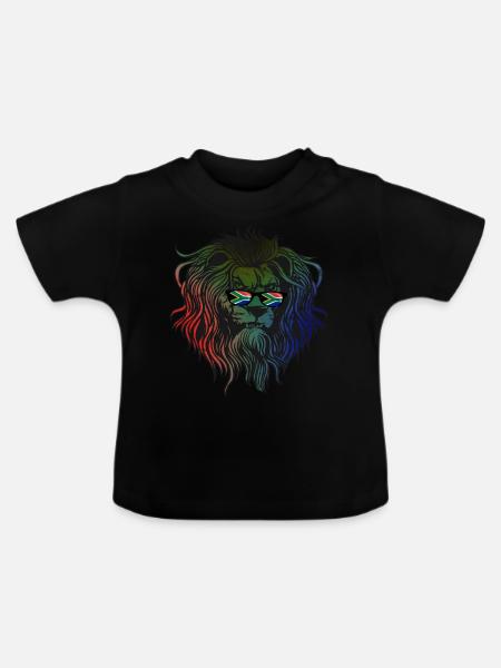 Südafrika - Baby Bio-T-Shirt mit Rundhals - Schwarz