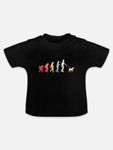 Basenji - Baby Bio-T-Shirt mit Rundhals - Schwarz