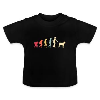 Cane corso - T-shirt bio col rond Bébé - noir - Devant