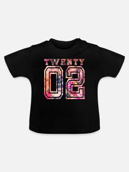 Twenty 2002 - Baby Bio-T-Shirt mit Rundhals - Schwarz