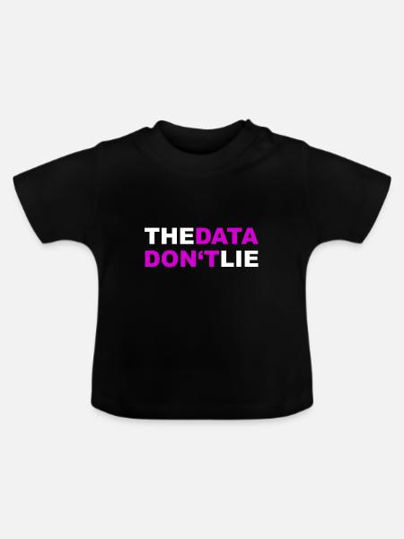 Data - Baby Bio-T-Shirt mit Rundhals - Schwarz