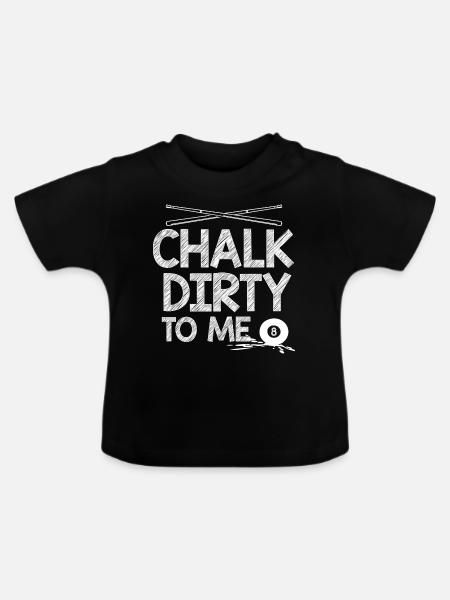 Billard 8-Ball - Baby Bio-T-Shirt mit Rundhals - Schwarz