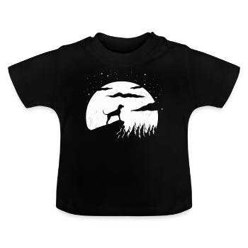 Black and Tan Coonhound - Baby Organic T-Shirt with Round Neck - black - Front