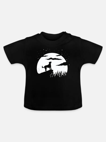 Blue Lacy - Baby Bio-T-Shirt mit Rundhals - Schwarz