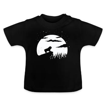Bulldogge Hunderasse - Baby Bio-T-Shirt mit Rundhals - Schwarz - Vorne
